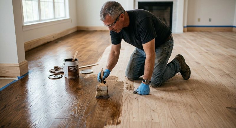 Wood Floor Staining in Olathe, KS