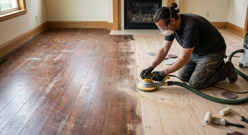 Ash Floor Refinishing in Alpharetta, GA