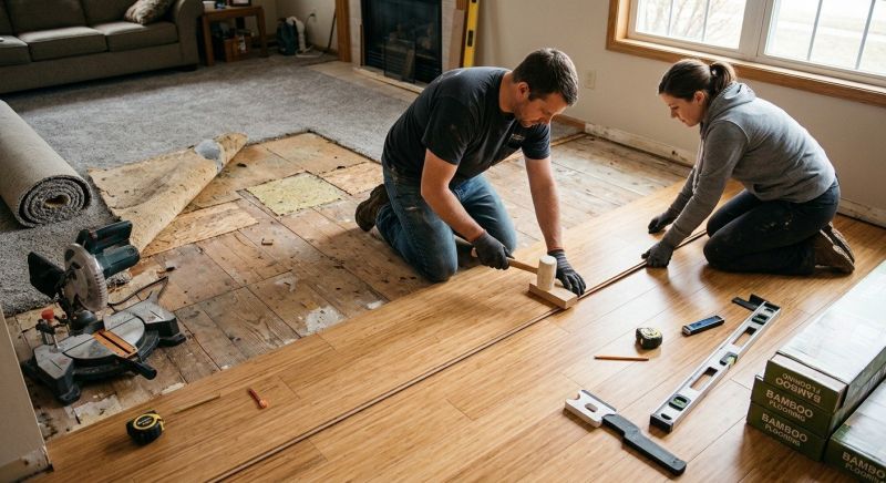 Bamboo Flooring Installation in Fort Worth, TX