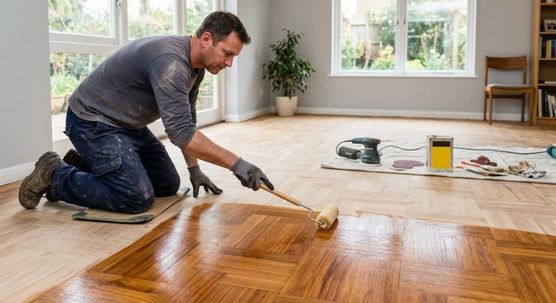 Cabin Floor Refinishing in Kansas City, KS