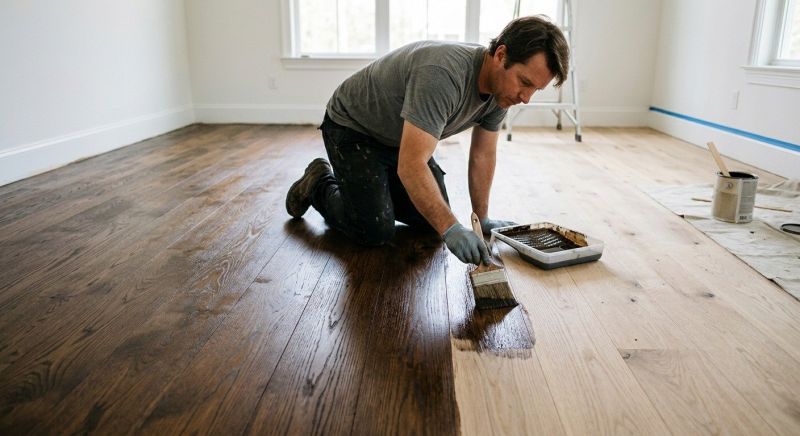 Hardwood Floor Staining in Kansas City, KS