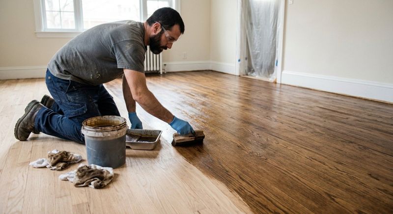Hardwood Floor Staining in Alpharetta, GA
