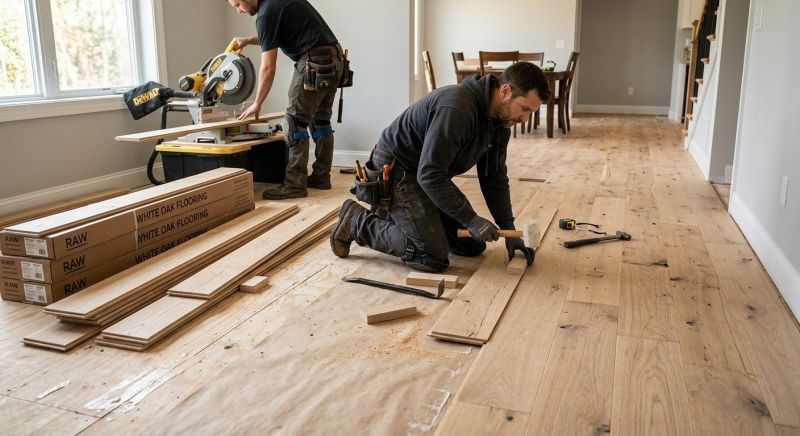 Hickory Floor Installation in Austin, TX