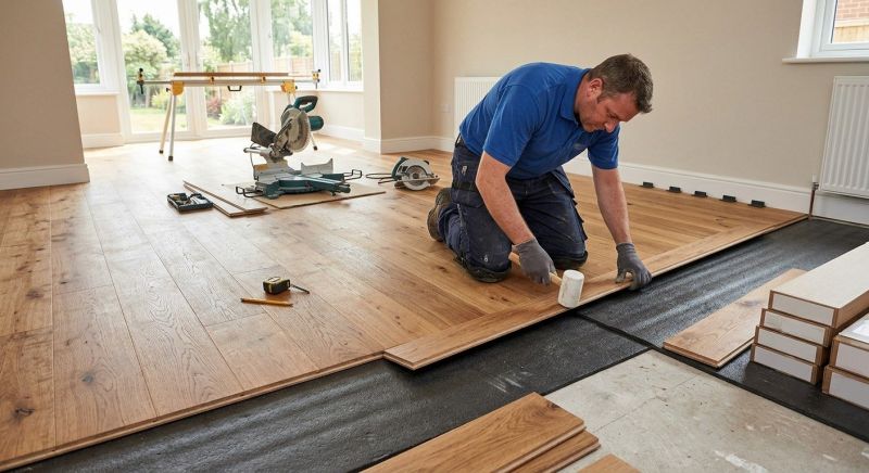 Pine Floor Installation in Manassas, VA