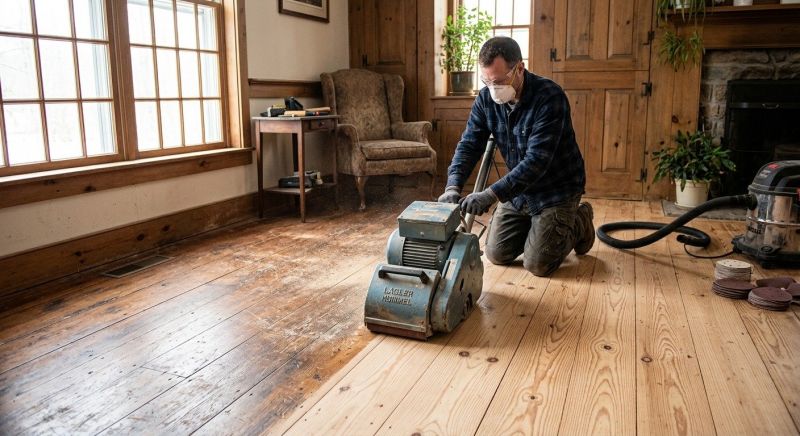 Pine Floor Refinishing in Alpharetta, GA