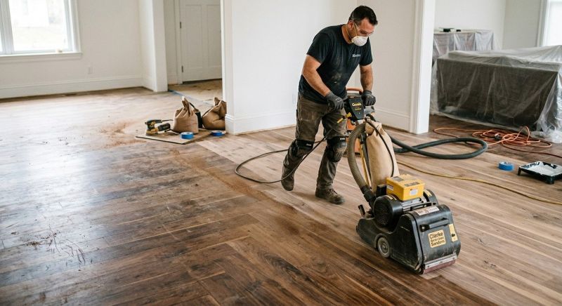 Walnut Floor Refinishing in Kansas City, KS